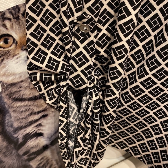 O womens NY Collection casual stretch long roll sleeve plus size top 2X - Picture 3 of 6